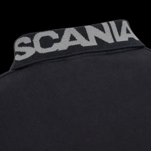 Scania Pikétröjor | Antracitgrå pikétröja ”duo” med fjärdedelsdragkedja – herr