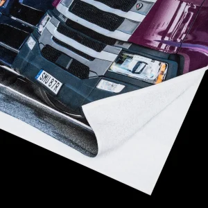 Scania Bäddset, Filtar & Handdukar | Handduk med lastbilar i regnbågens färger