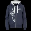 Scania Tröjor & Hoodies | Huvtröja Gripen med dragkedja Marinblå – Dam