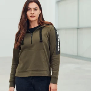 Scania Tröjor & Hoodies | Huvtröja Stripe 1/4 dragkedja – Dam