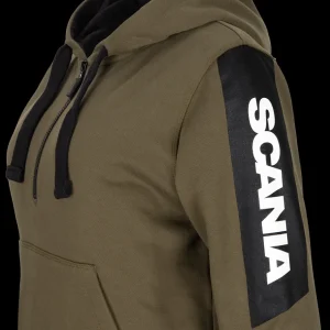 Scania Tröjor & Hoodies | Huvtröja Stripe 1/4 dragkedja – Dam