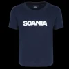 Scania Kläder | marinblå t-shirt med ordmärke – barn