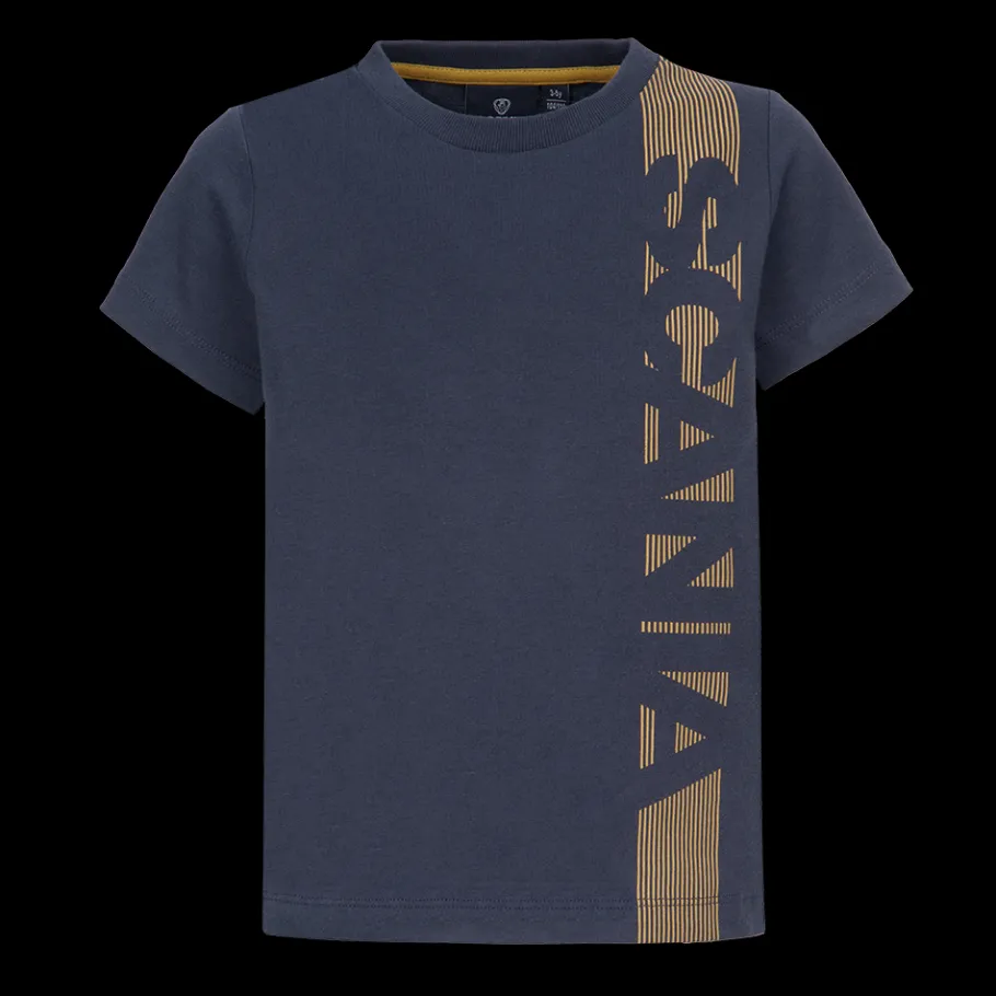 marinbl_tshirt_med_vertikal_rand_barn_0.webp Scania Kläder | Marinblå t-shirt med vertikal rand – barn