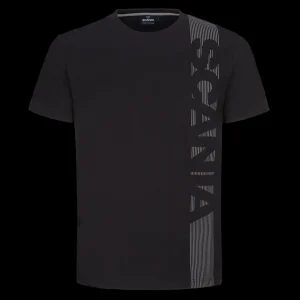 Scania T-shirts | Svart t-shirt med vertikal rand – herr