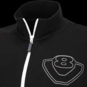 Scania Tröjor & Hoodies | Svart V8-tröja ”duo” med dragkedja – dam
