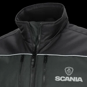Scania Jackor & Västar | Tvåfärgad grå förarjacka V8 – Herr