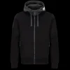 Scania Tröjor & Hoodies | Tvåfärgad svart huvtröja med dragkedja – Herr
