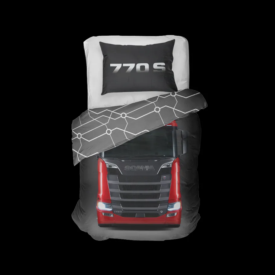 vpslakanset_0.webp Scania Bäddset, Filtar & Handdukar | V8-påslakanset